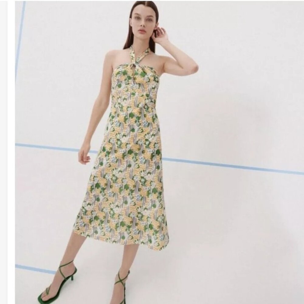 Zara Halter Midi Dress - NWT